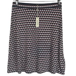 NWT MAX STUDIO A-LINE SKIRT GEOMETRIC PRINT SIZE XS